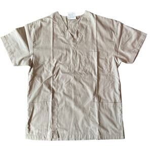 All Heart Biege Scrubs Top, S